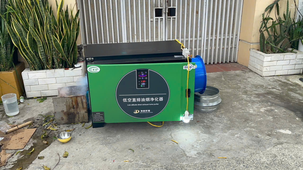 Hình ảnh máy lọc khói tĩnh điện thực tế